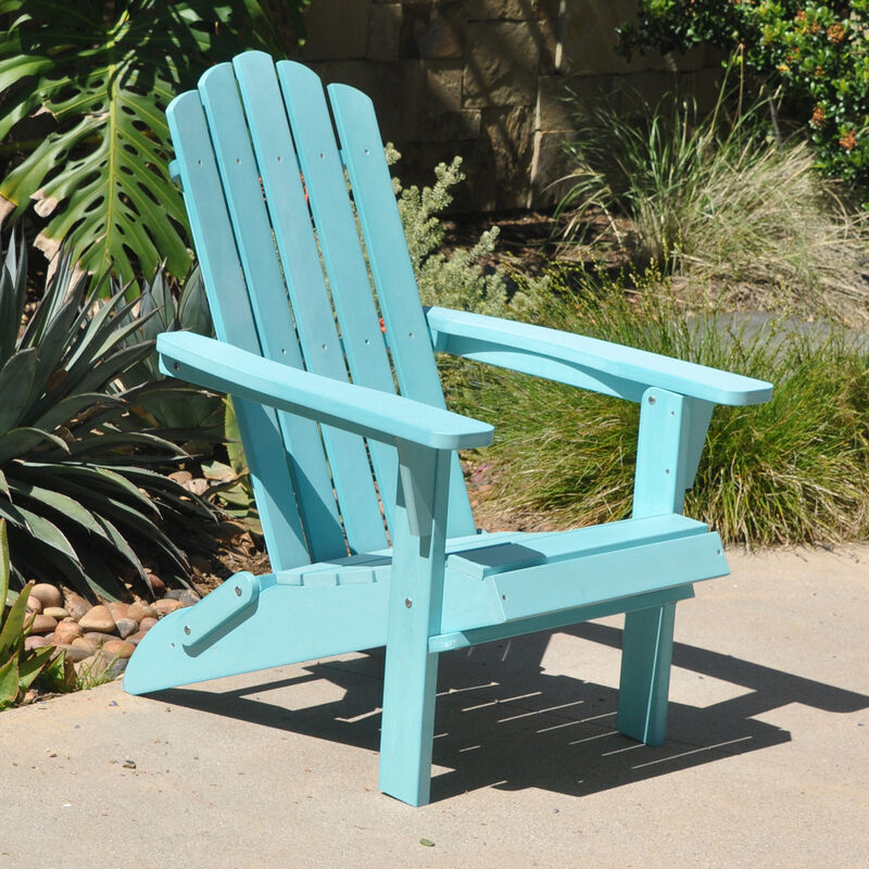PolyTEAK Folding Adirondack Chair For Fire Pits, Patio, Porch, and Deck, Classic Collection