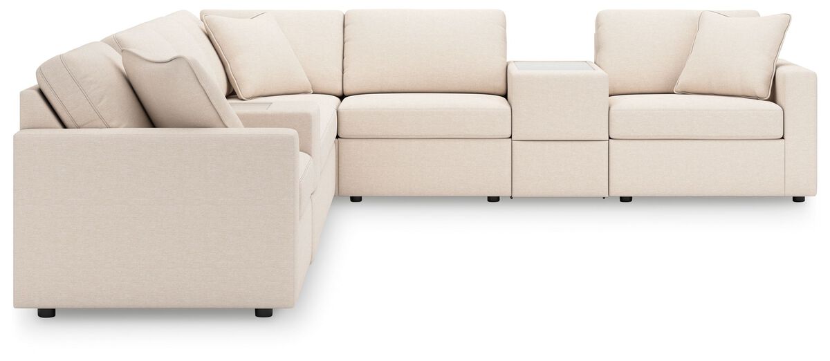 Modmax Oyster 8-Piece Sectional with Storage Consoles