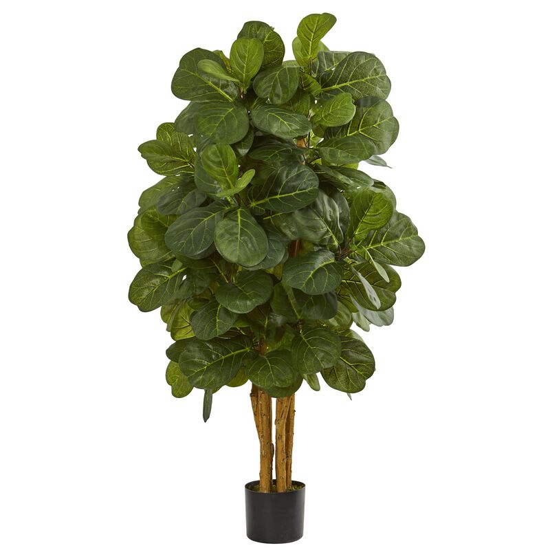 HomPlanti 4 Feet Fiddle Leaf Fig Artificial Tree