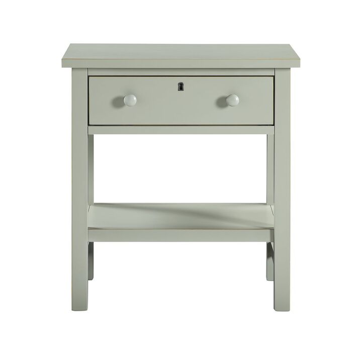 Comfort Pointe Franklen 1-drawer Storage Nightstand - Antique Gray