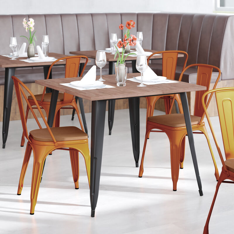 Metal Colorful Restaurant Chairs