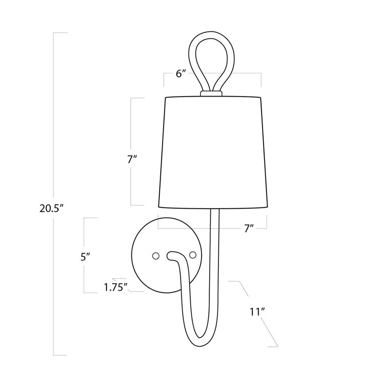 Bimini Sconce Single