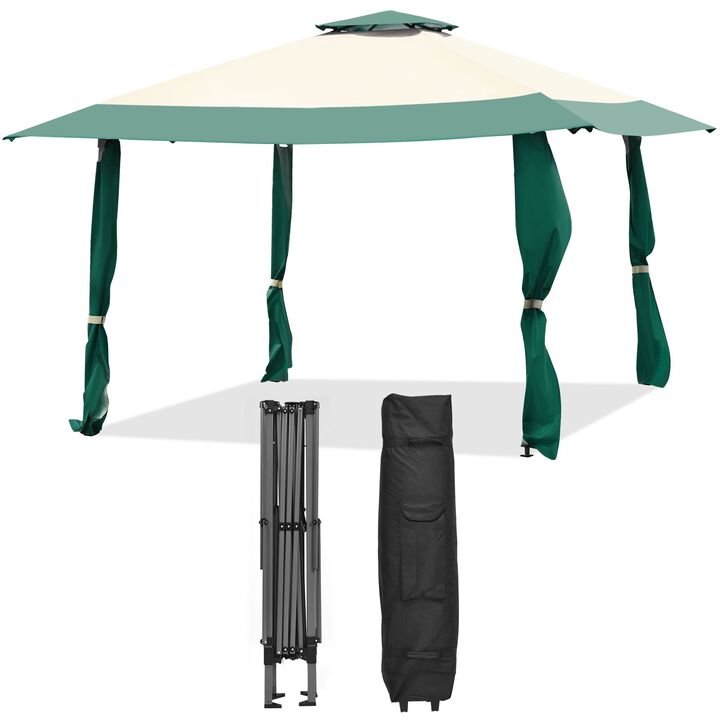 13 Feet x 13 Feet Pop Up Canopy Tent Instant Outdoor Folding Canopy Shelter