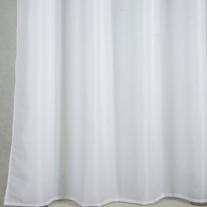 Olivia Gray Gilbert Solid Single Grommet Curtain Panel Pair - 54x84", White