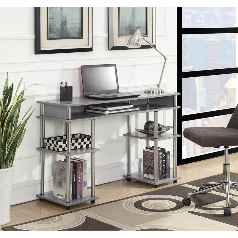 Convenience Concepts Designs2Go No Tools Student Desk with Shelves