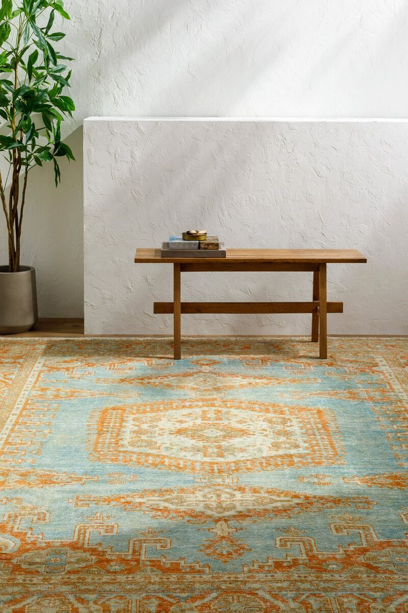 District Loom Vintage Persian Tabriz VISS area rug-Hysham