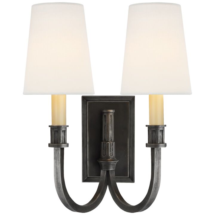 Modern Library Double Sconce