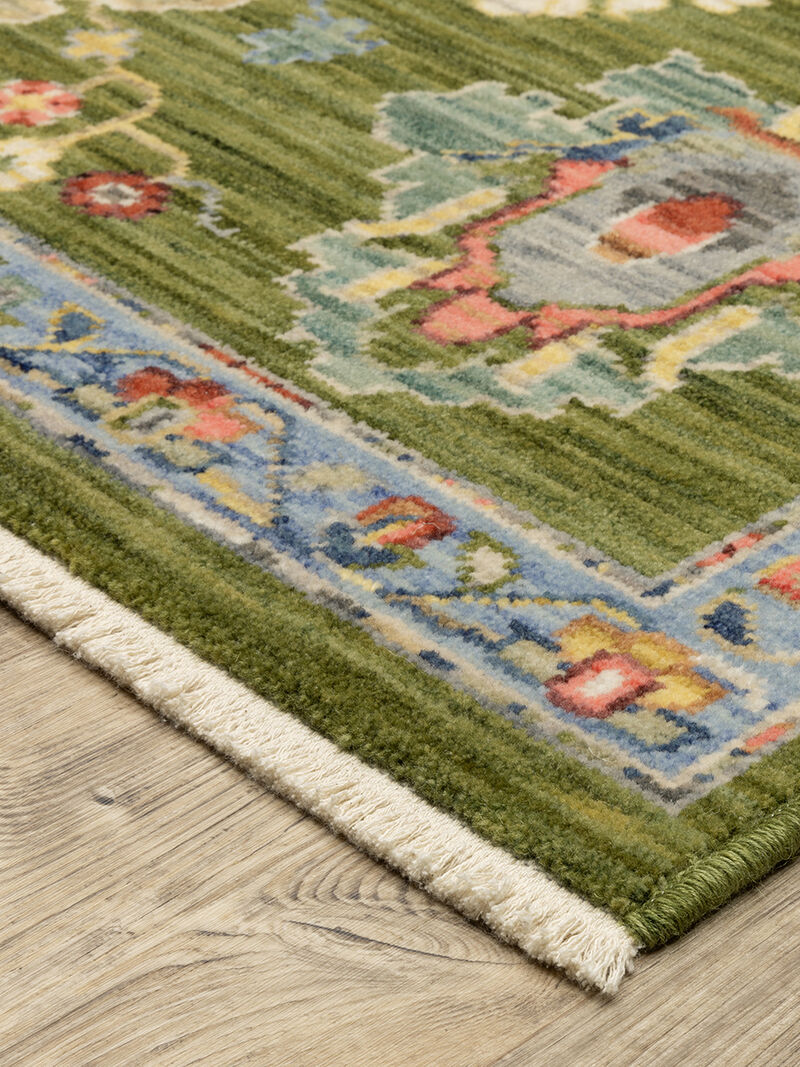 Lucca 6'7" x 9'6" Green Rug