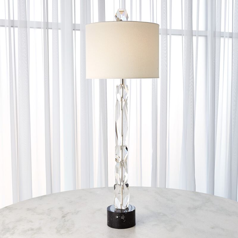 Facette Lamp with Marble Base