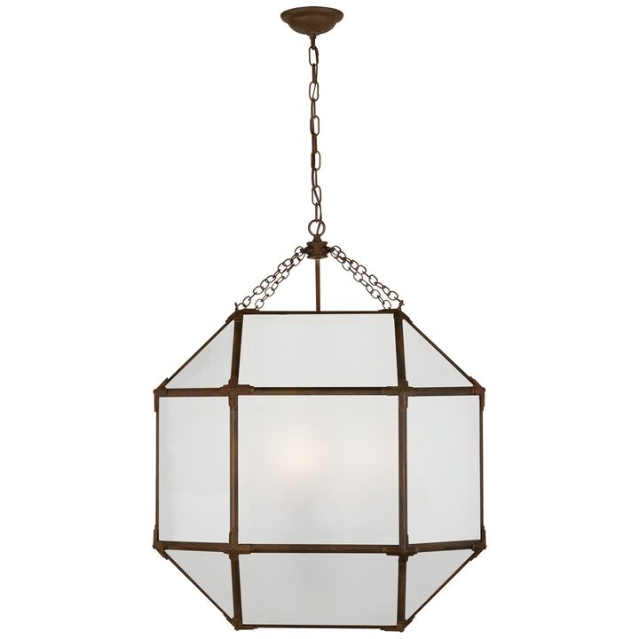 Morris Large Lantern with Frosted Glass