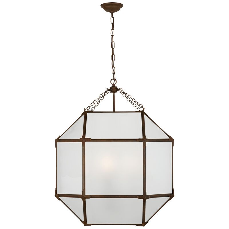 Morris Large Lantern with Frosted Glass