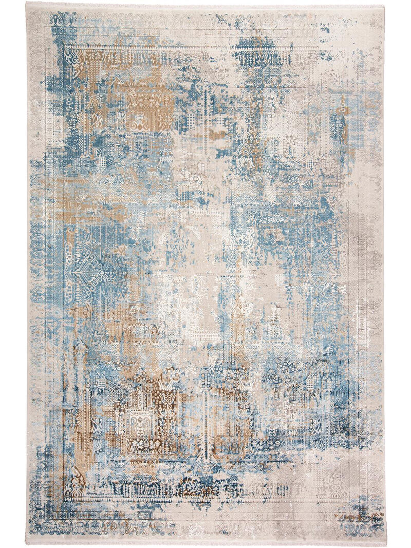 Cadiz 3890F Blue/Gray/Gold 3'1" x 10' Rug