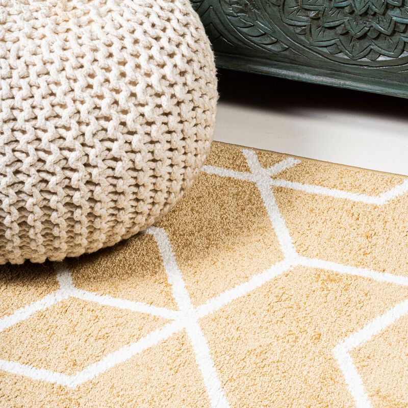 Tumbling Blocks Modern Geometric Area Rug