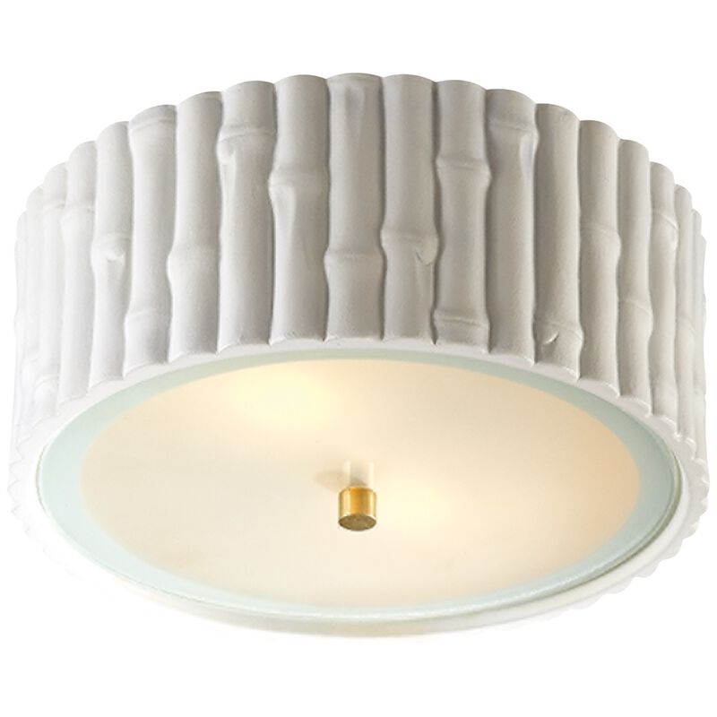 Frank Small Flush Mount in White