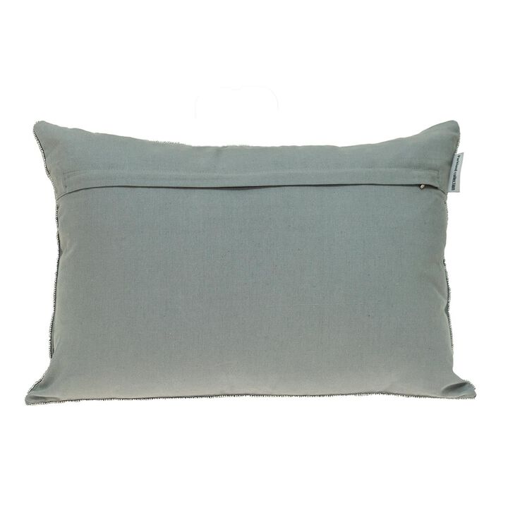 Homezia Shimmering Silver Beaded Luxury Throw Pillow