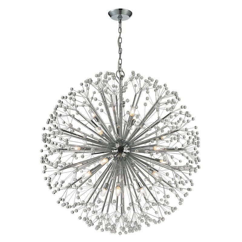 Starburst 36'' Wide 19-Light Chandelier