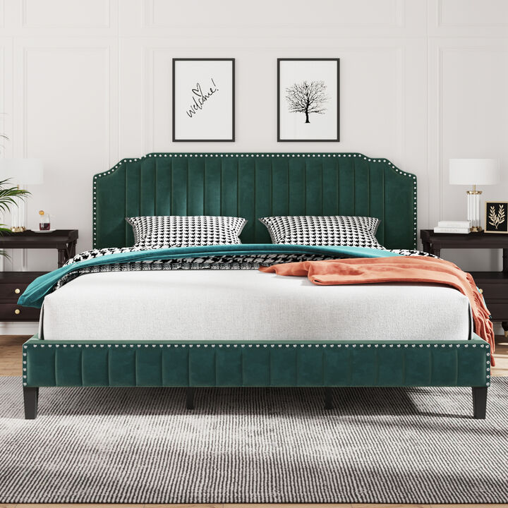 Benzara - Fabulous Calif. King Louis Phillippe Bed , Black