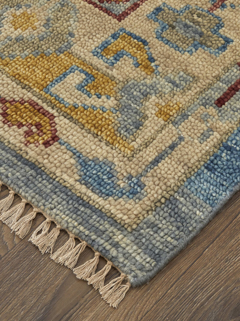 Fillmore 6944F 5' x 8' Blue/Yellow/Red Rug