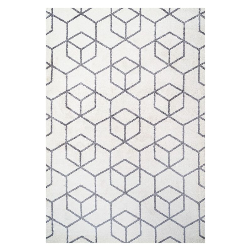 Tumbling Blocks Modern Geometric Area Rug