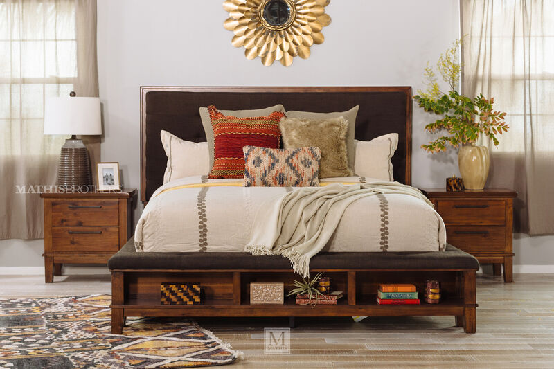 Ralene Brown Queen Storage Bed