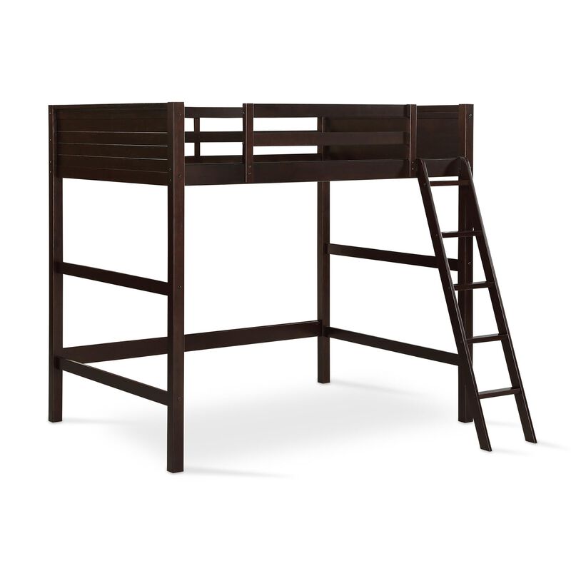 DHP Carlson Loft Bed for Kids Bedroom, Full Size Frame