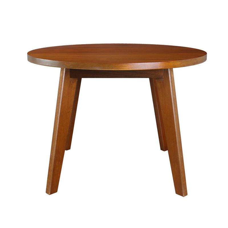 Genuine 24" Round Coffee Table with Solid American Gum - Sweet Oak