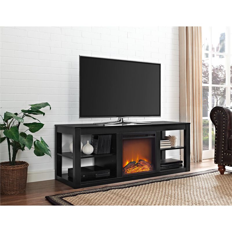 Parsons Electric Fireplace TV Stand for TVs up to 65"