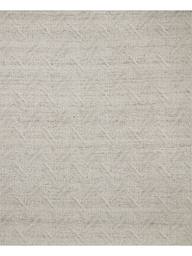 Raven RAV-01 Silver / Ivory 18" x 18" Sample Rug by