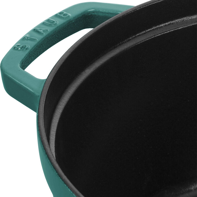 Staub Cast Iron 7-qt Round Cocotte - Basil