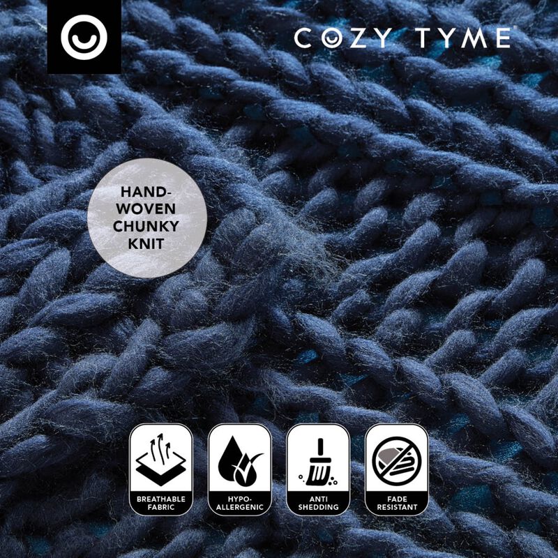 Cozy Tyme Joubert Channel Knit Throw 40"x60".