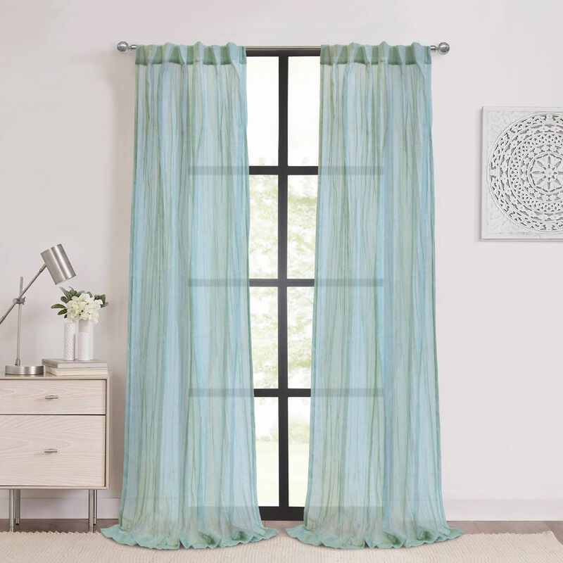 Habitat Paloma Sheer Dual Header Stylish and Functional Curtain Panel