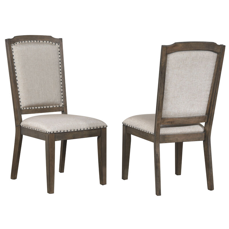 Cali Gray and Brown Side Chair (Set of 2)