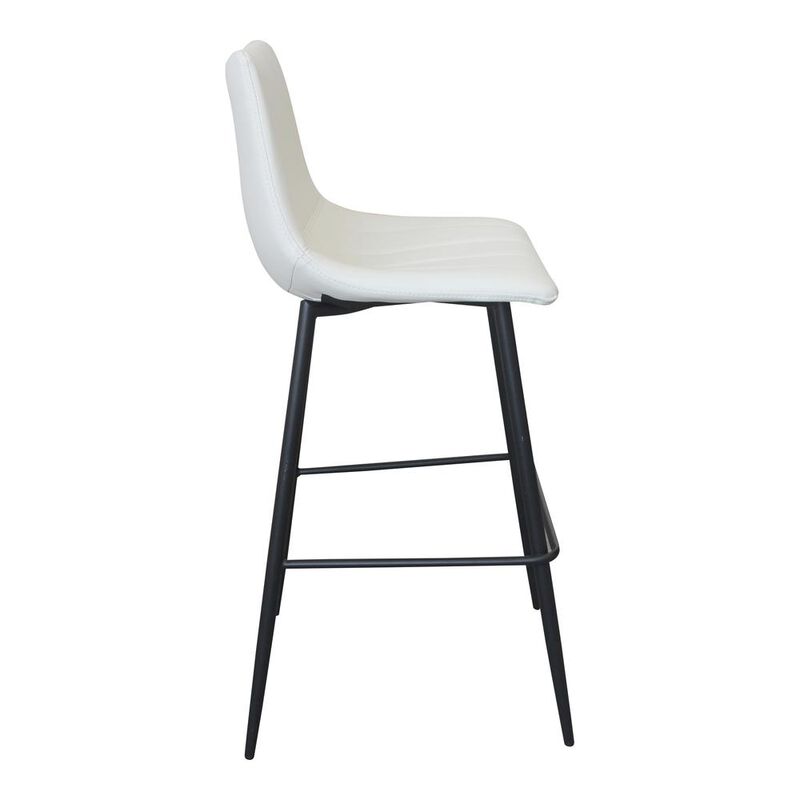 Moe's Home Collection Alibi Barstool Ivory-Set Of Two