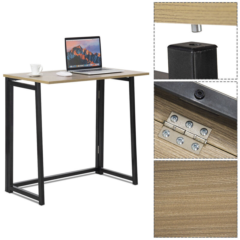 Costway Folding Computer Desk Table Laptop PC Writing Study Workstation Office Furniture