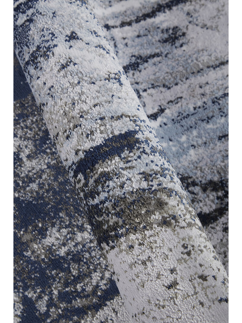 Gaspar 3833F Blue/Gray/White 2'10" x 8' Rug