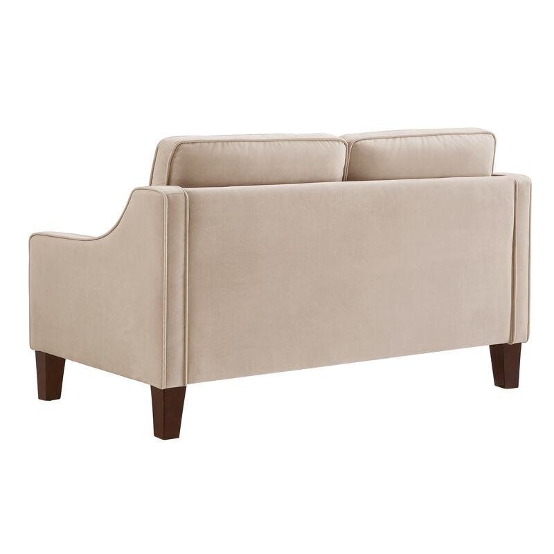 Merax Upholstered Velvet Sofa Couch with Wood legs