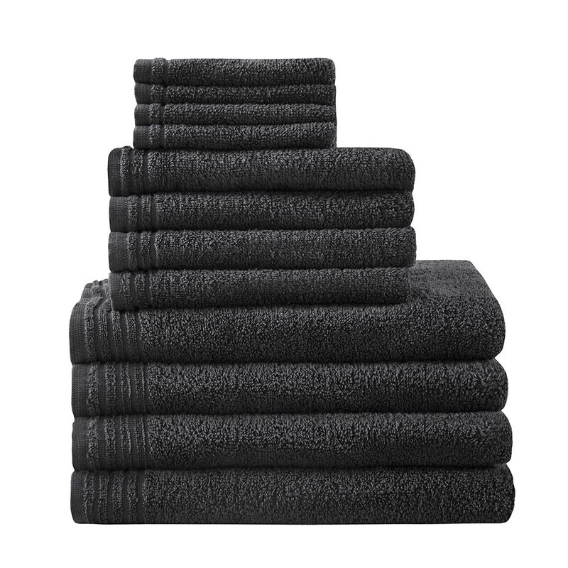 Gracie Mills Leocadia 12-Piece 100% Cotton Quick Dry Towel Set