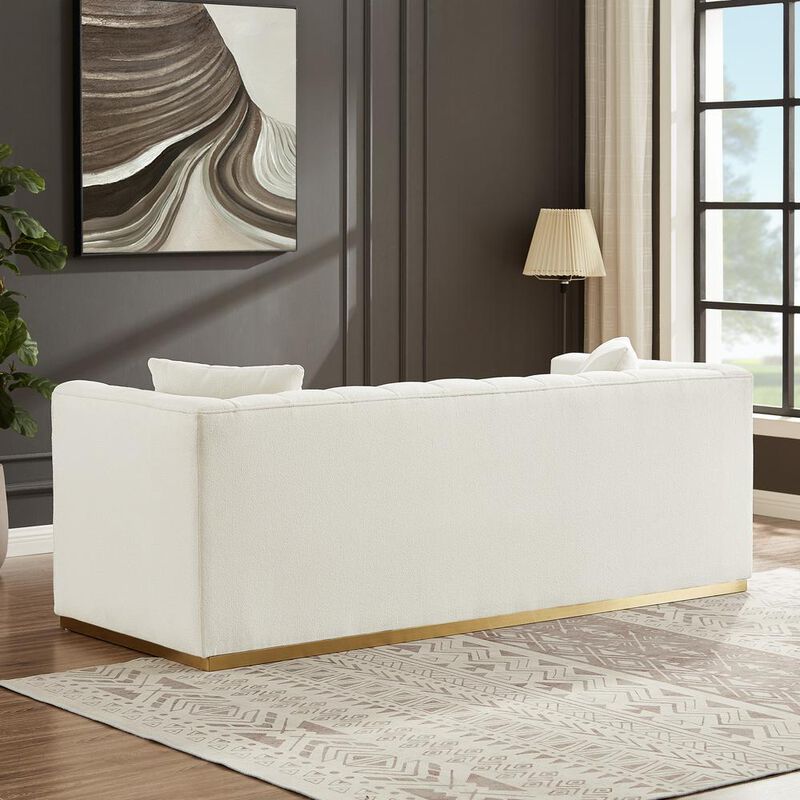 Ashcroft Furniture Co Eleanor Sofa Beige Boucle