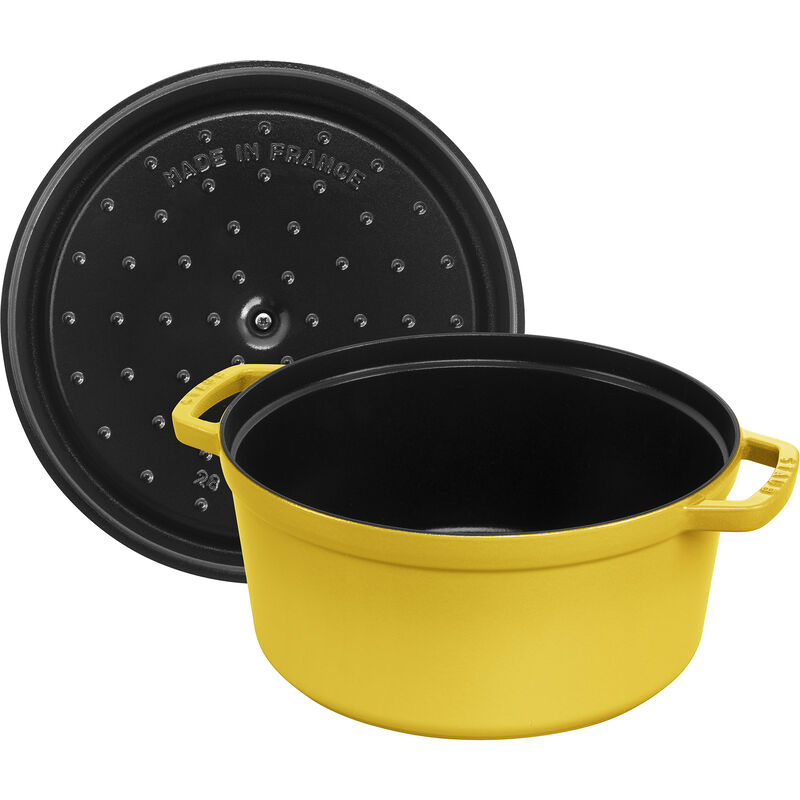 Staub Cast Iron 7-qt Round Cocotte - Basil