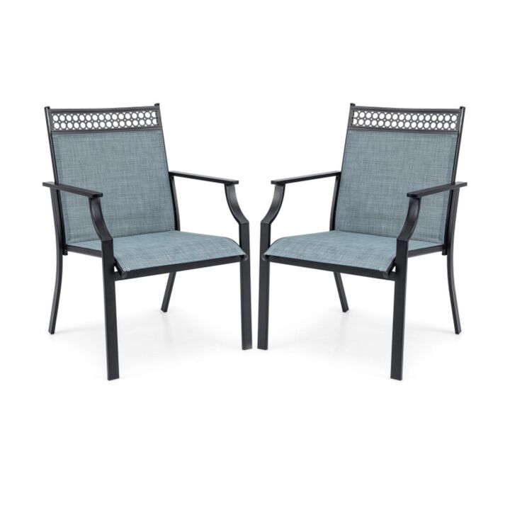 Hivvago Patio Chairs Set of 2 with All Weather Breathable Fabric