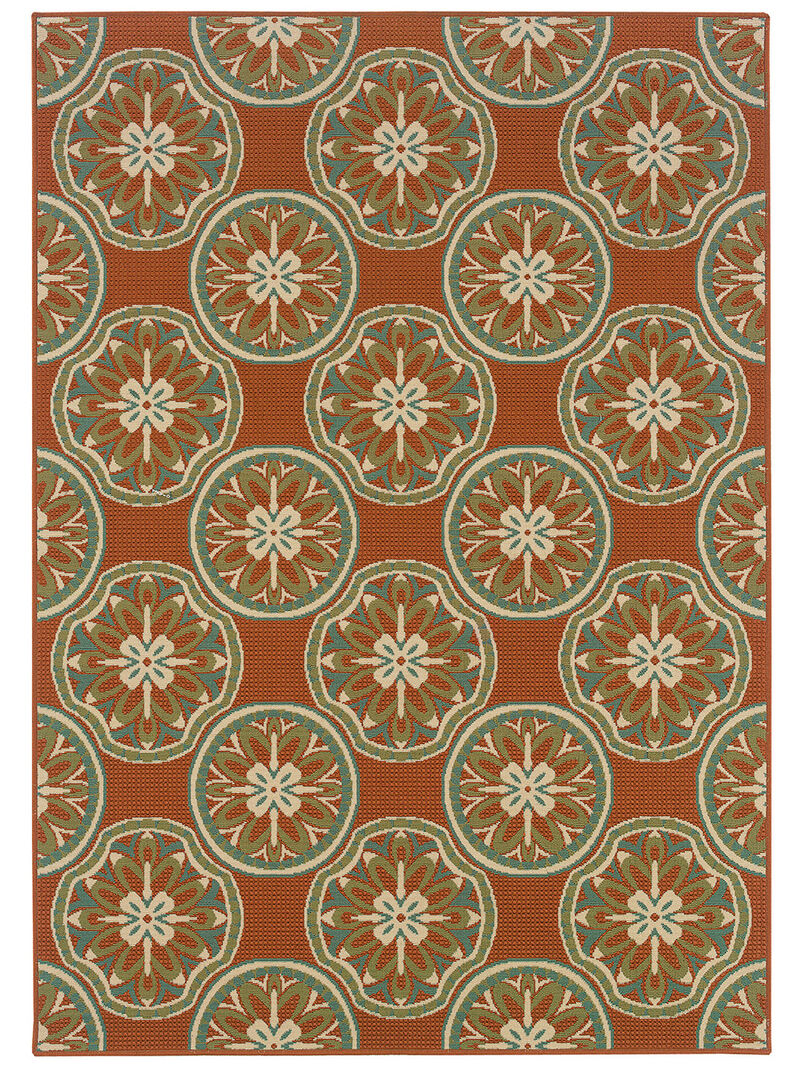 Montego 8'6" x 13' Rust Rug