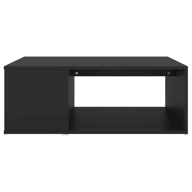 Coffee Table Black 35.4"x26.4"x13" Engineered Wood