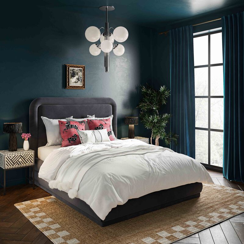 Briella Velvet Bed in Queen