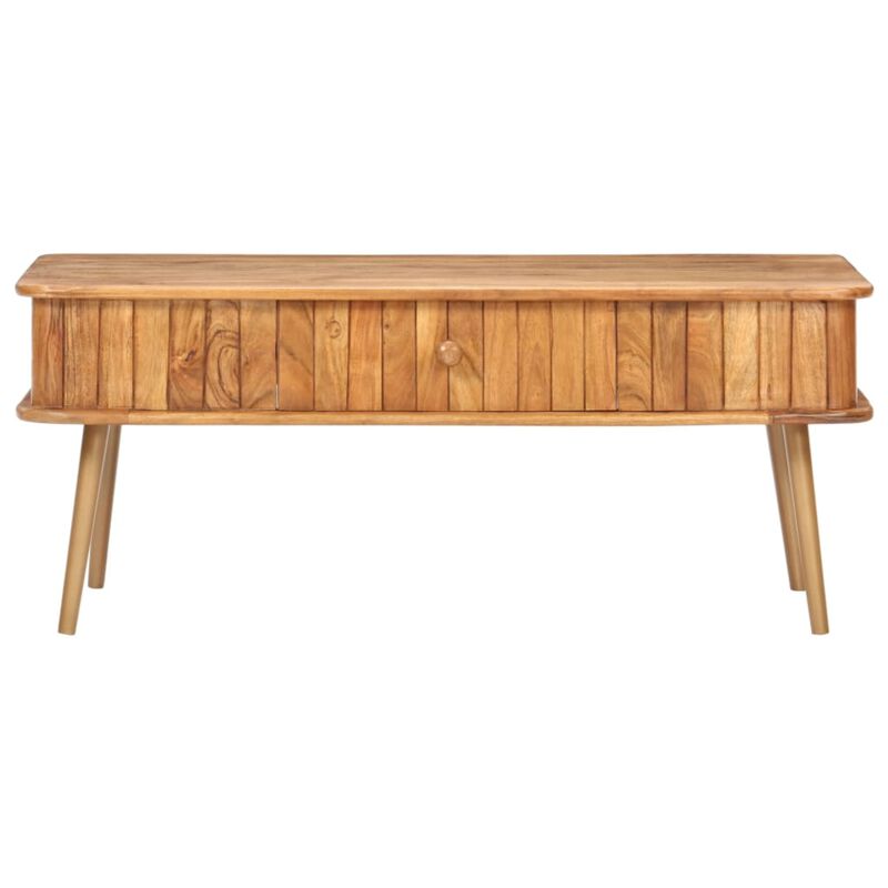 vidaXL Coffee Table 39.4"x19.7"x15.7" Solid Acacia Wood