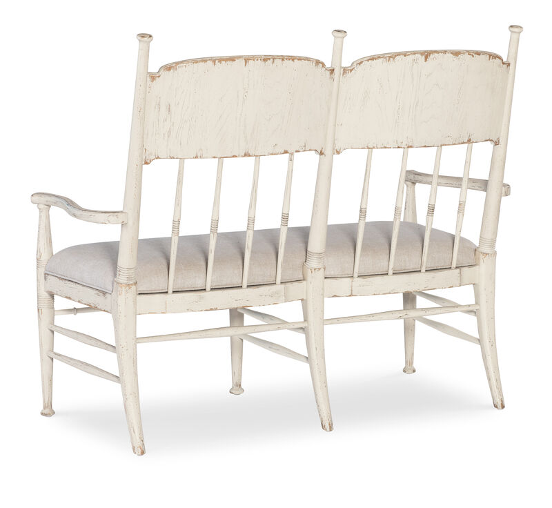 Americana White Dining Bench