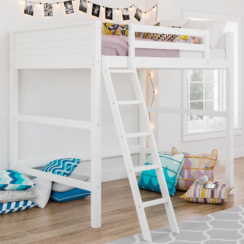 DHP Carlson Loft Bed for Kids Bedroom, Full Size Frame