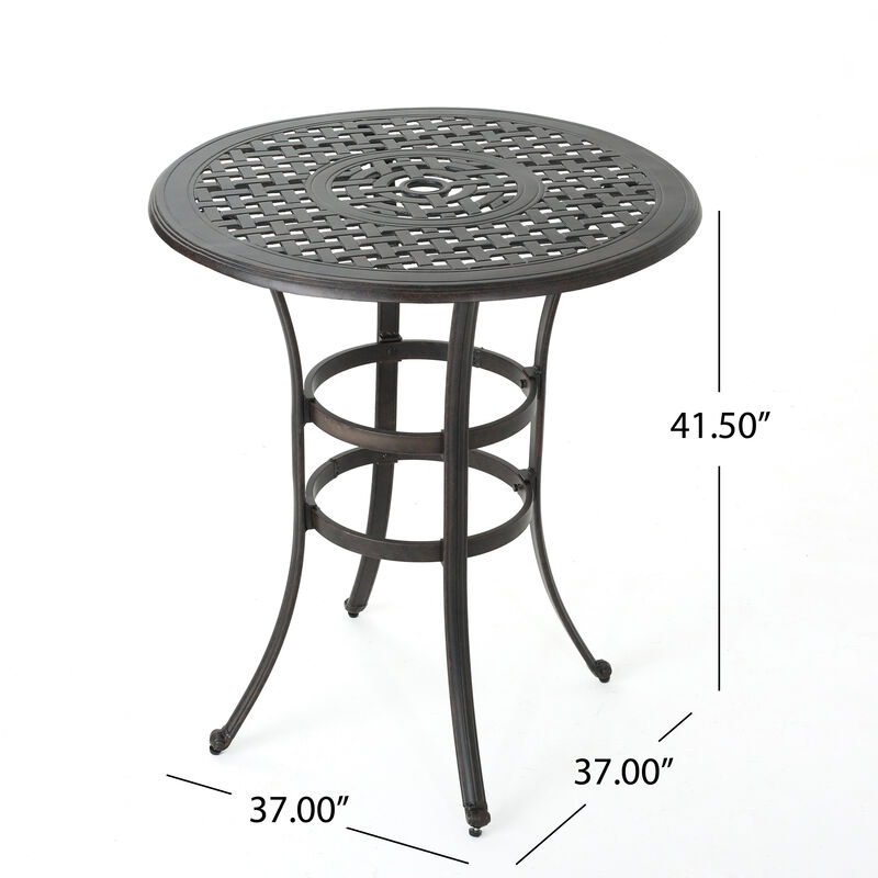 ALFRESCO 37” ROUND BAR TABLE