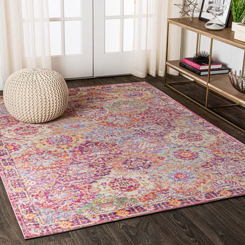 Flori Bohemian Medallion Area Rug