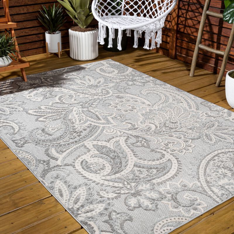 Gordes Paisley High-Low Indoor/Outdoor Area Rug