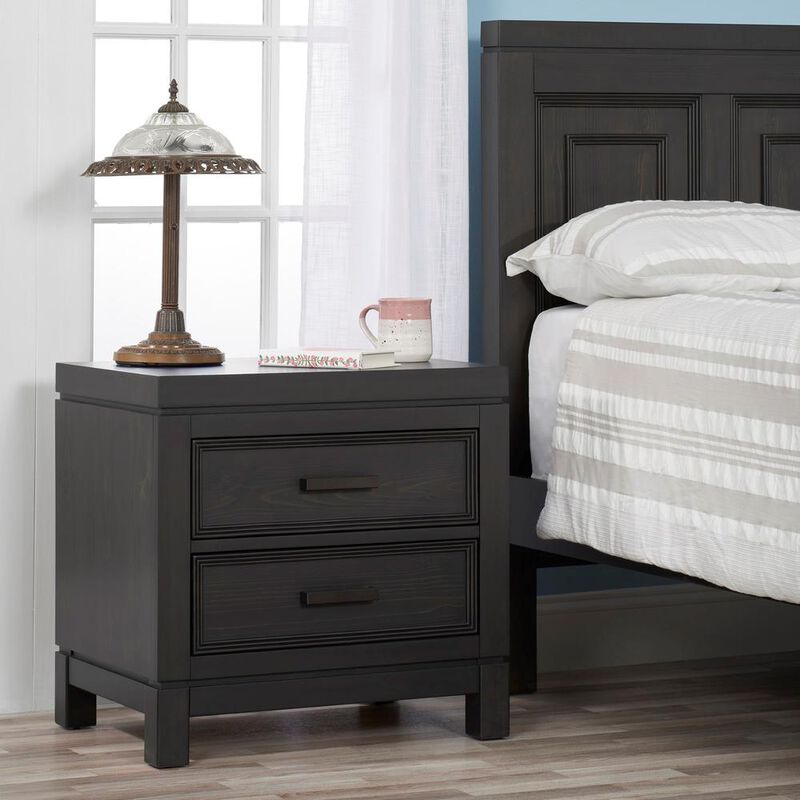 Soho Baby Manchester Nightstand  Black Iron